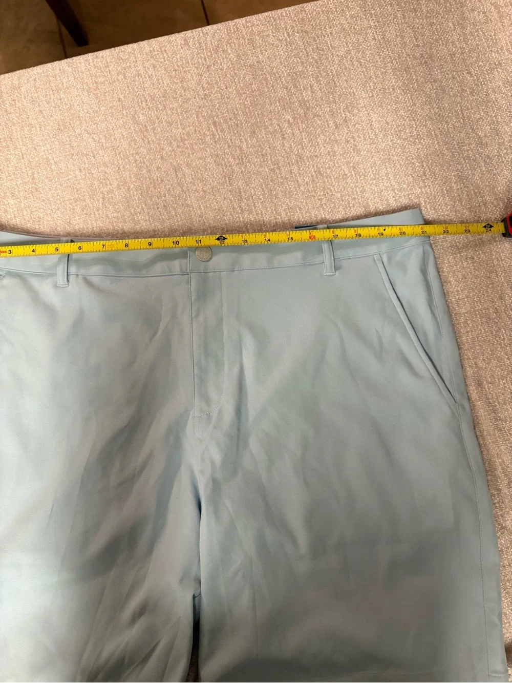 NWT Pale Blue/Green Men’s Puma Dealer Enjoy Golf Shorts - Size 40
